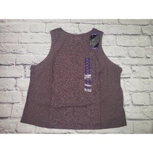 NEW Members Mark Women's Size XXL Soft Rib Tank Moisture Wicking Plum